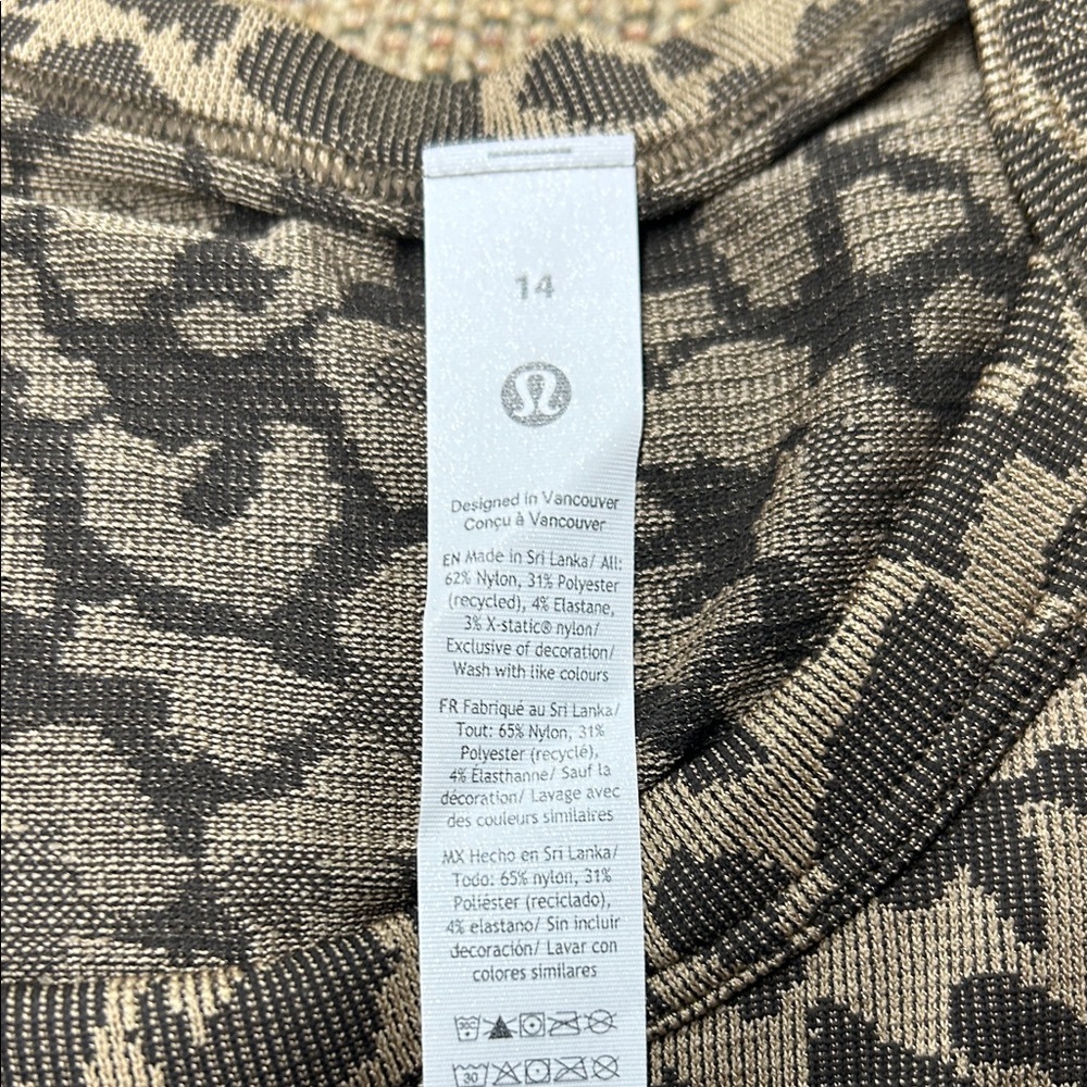 lululemon athletica Brown Leopard Print Tank Top - Picture 3 of 7